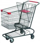 American style supermarket metal shopping trolley&cart