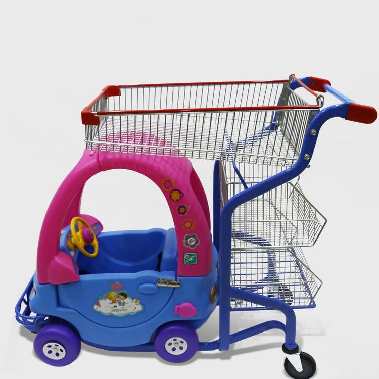 Kids supermarket shopping trolley