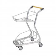 Double la<x>yer basket shopping trolley&cart