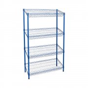 Heavy Duty Nickle Chrome Plated Slanted Wire Shelving