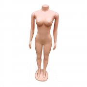 Plastic headless female full body mannequins